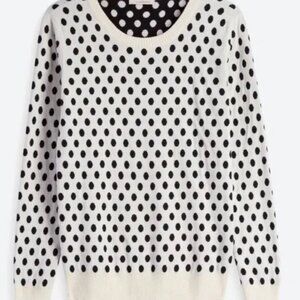 41 Hawthorn Polka Dot Sweater - Cream and Black